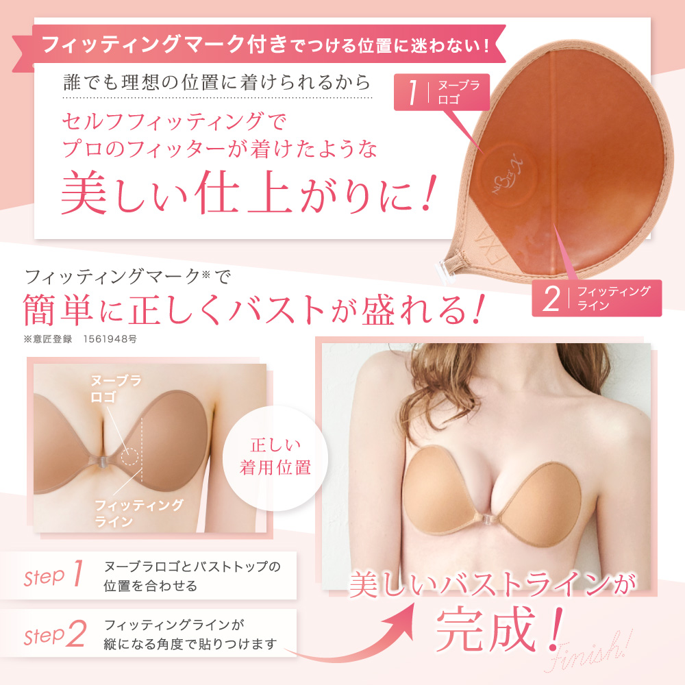 ヌーブラのサイズ選び方について